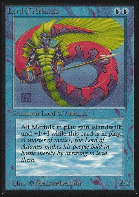 Lord of Atlantis, Limited Edition Alpha #62, Magic: The Gathering card