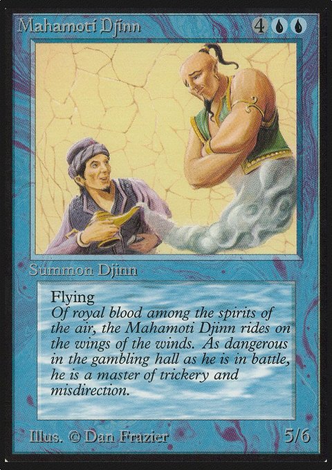 Mahamoti Djinn, Limited Edition Alpha #64, Magic: The Gathering card