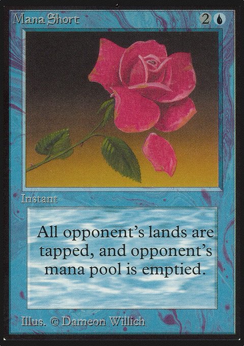 Mana Short, Limited Edition Alpha #65, Magic: The Gathering card