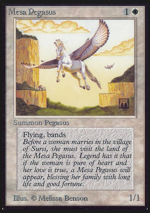 Mesa Pegasus, Limited Edition Alpha #28, Magic: The Gathering card