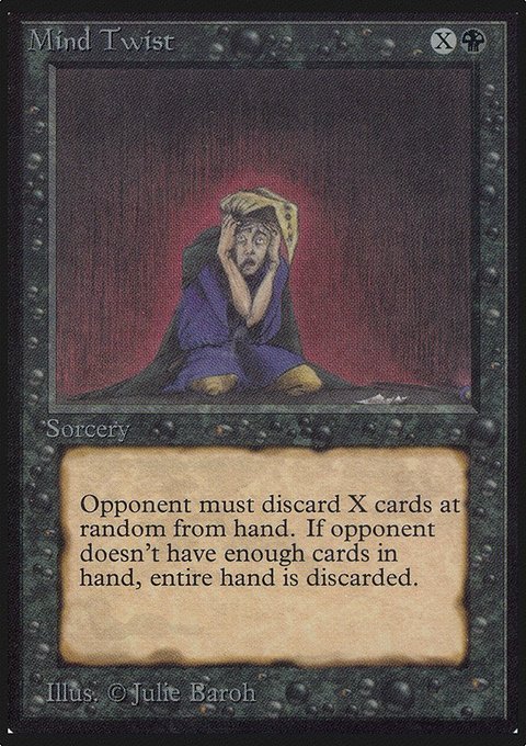 Mind Twist, Limited Edition Alpha #115, Magic: The Gathering card
