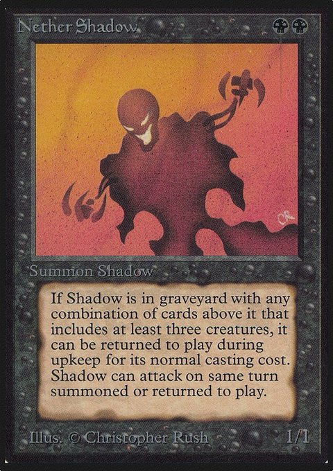 Nether Shadow, Limited Edition Alpha #116, Magic: The Gathering card