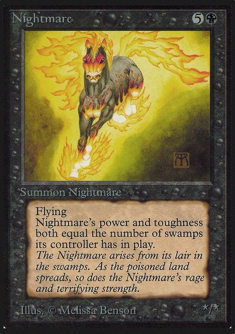 Nightmare, Limited Edition Alpha #118, Magic: The Gathering card
