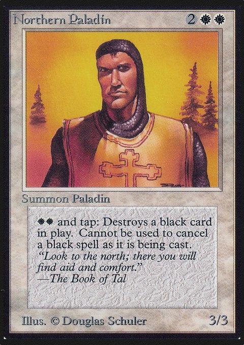 Northern Paladin, Limited Edition Alpha #29, Magic: The Gathering card