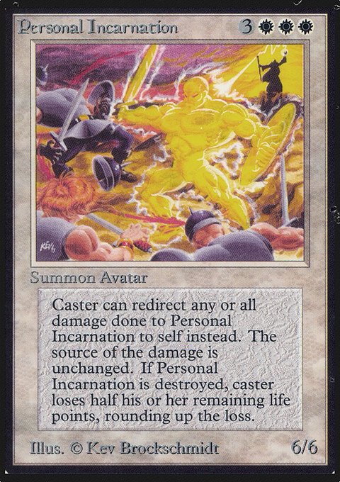 Personal Incarnation, Limited Edition Alpha #31, Magic: The Gathering card