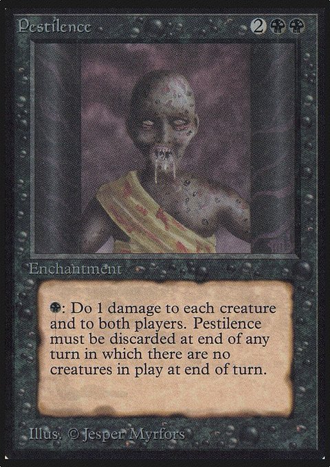 Pestilence, Limited Edition Alpha #120, Magic: The Gathering card