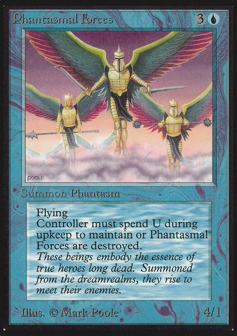 Phantasmal Forces, Limited Edition Alpha #67, Magic: The Gathering card