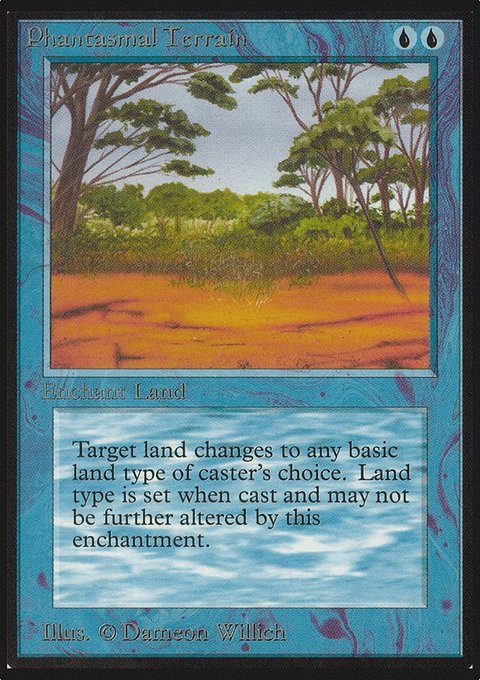 Phantasmal Terrain, Limited Edition Alpha #68, Magic: The Gathering card