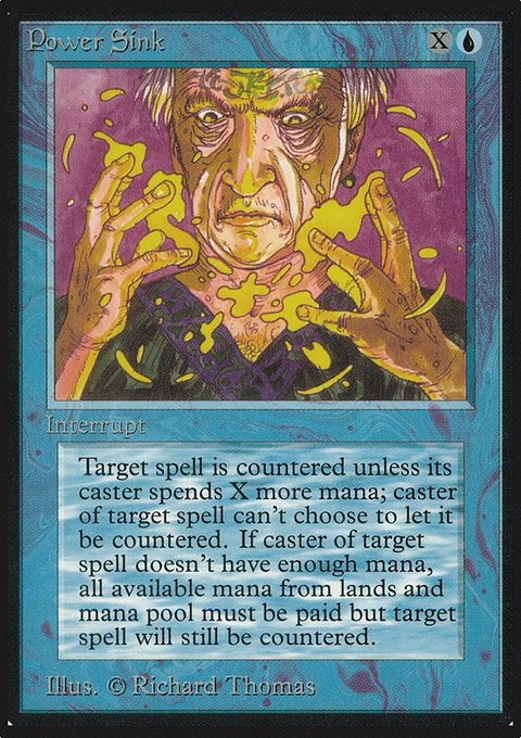 Power Sink, Limited Edition Alpha #72, Magic: The Gathering card