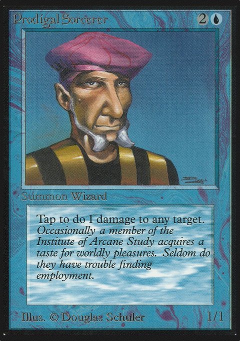 Prodigal Sorcerer, Limited Edition Alpha #73, Magic: The Gathering card