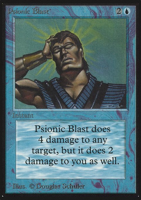 Psionic Blast, Limited Edition Alpha #74, Magic: The Gathering card