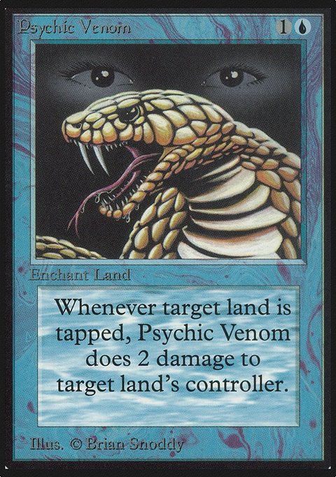 Psychic Venom, Limited Edition Alpha #75, Magic: The Gathering card