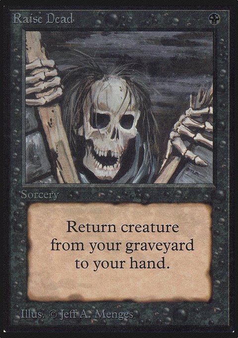 Raise Dead, Limited Edition Alpha #122, Magic: The Gathering card