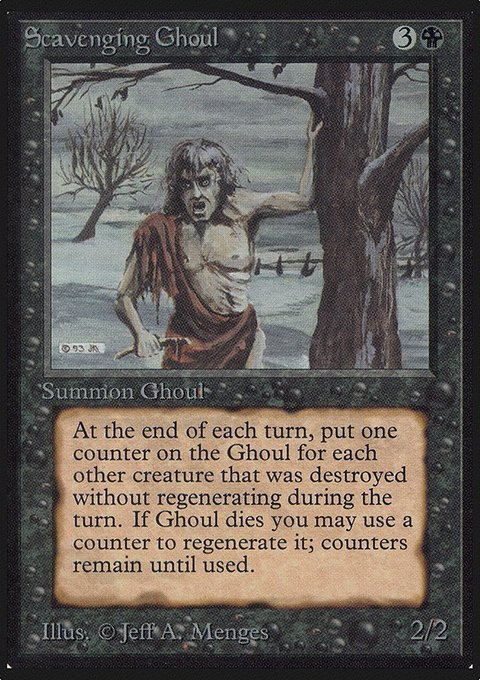 Scavenging Ghoul, Limited Edition Alpha #126, Magic: The Gathering card