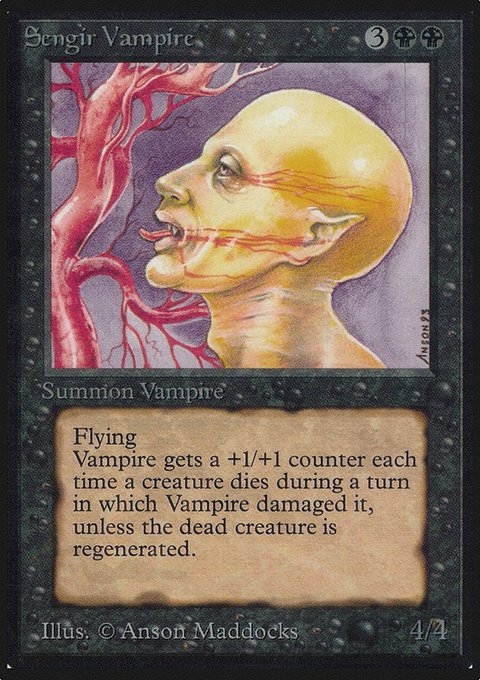 Sengir Vampire, Limited Edition Alpha #127, Magic: The Gathering card