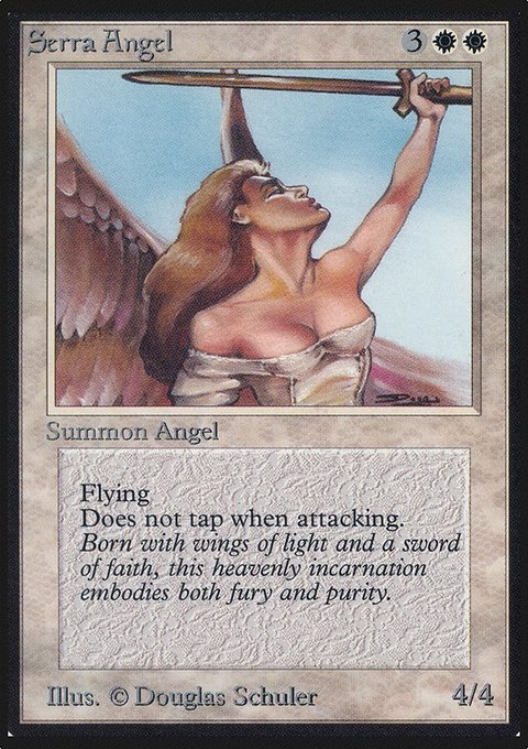 Serra Angel, Limited Edition Alpha #39, Magic: The Gathering card