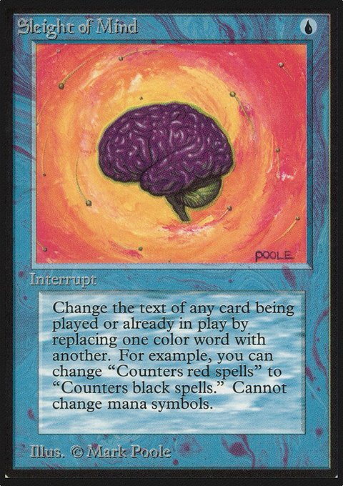 Sleight of Mind, Limited Edition Alpha #78, Magic: The Gathering card