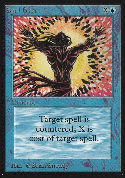 Spell Blast, Limited Edition Alpha #79, Magic: The Gathering card