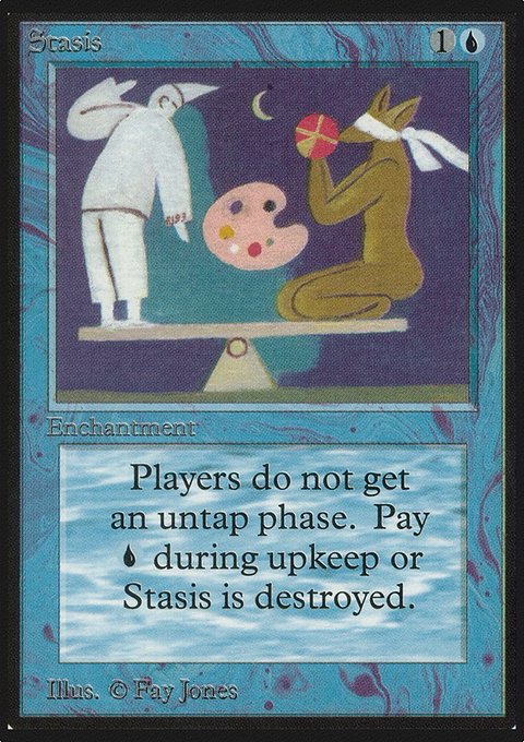Stasis, Limited Edition Alpha #80, Magic: The Gathering card