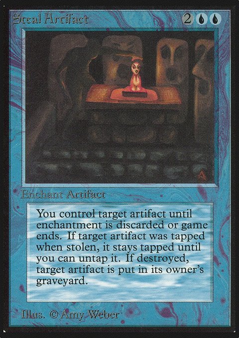 Steal Artifact, Limited Edition Alpha #81, Magic: The Gathering card