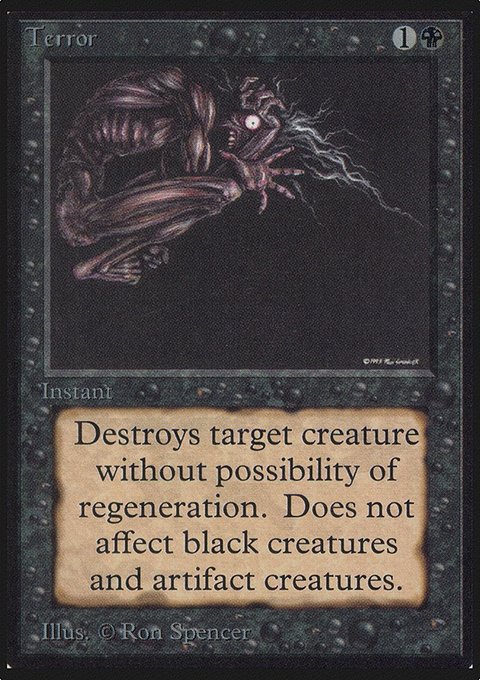 Terror, Limited Edition Alpha #130, Magic: The Gathering card