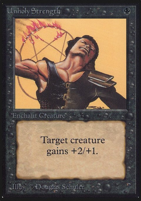 Unholy Strength, Limited Edition Alpha #131, Magic: The Gathering card