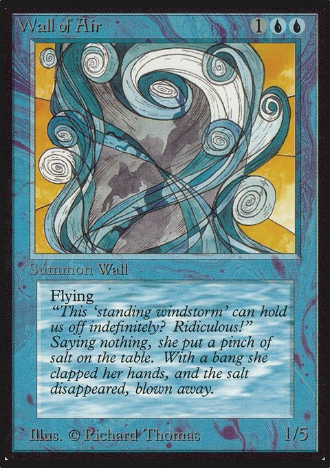 Wall of Air, Limited Edition Alpha #89, Magic: The Gathering card