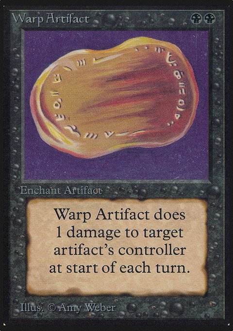 Warp Artifact, Limited Edition Alpha #133, Magic: The Gathering card
