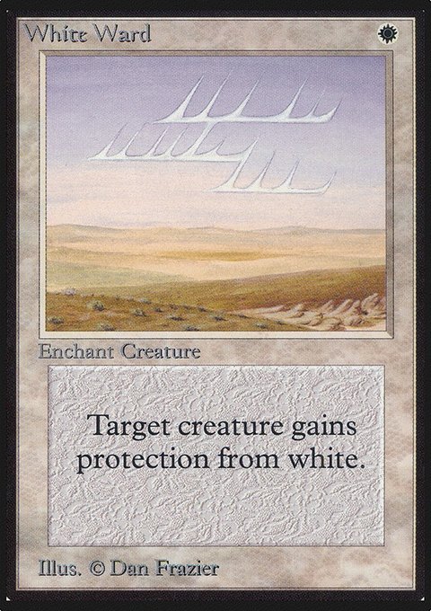 White Ward, Limited Edition Alpha #44, Magic: The Gathering card