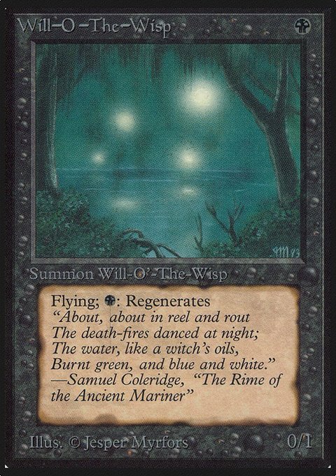 Will-o'-the-Wisp, Limited Edition Alpha #135, Magic: The Gathering card