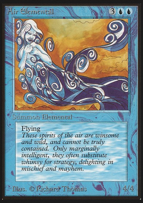 Air Elemental, Limited Edition Beta #47, Magic: The Gathering card