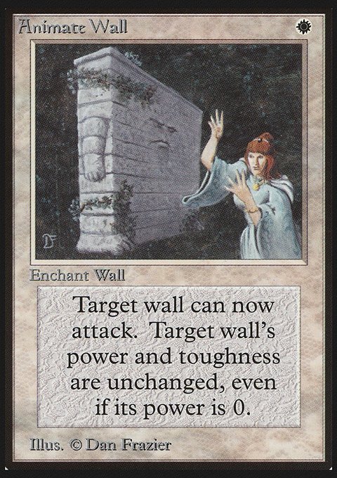 Animate Wall, Limited Edition Beta #1, Magic: The Gathering card