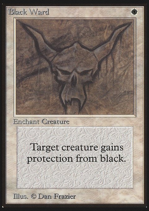Black Ward, Limited Edition Beta #5, Magic: The Gathering card