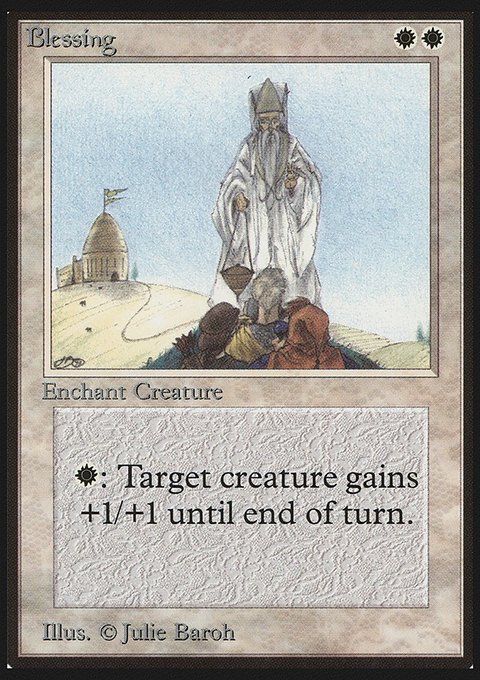 Blessing, Limited Edition Beta #7, Magic: The Gathering card