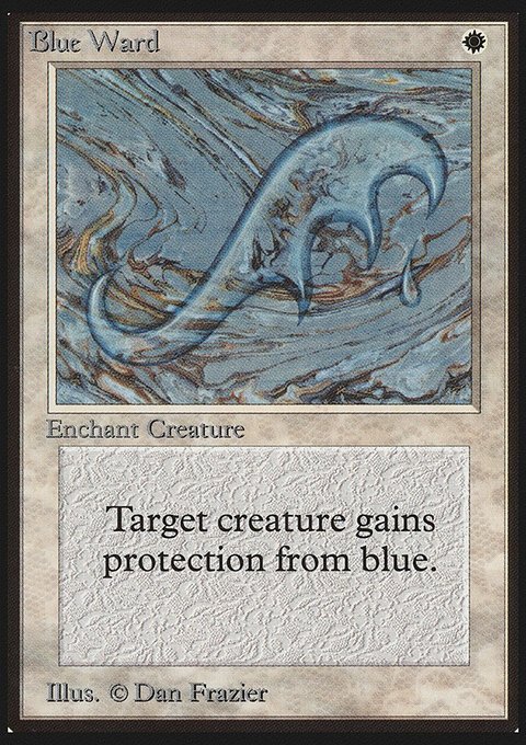 Blue Ward, Limited Edition Beta #8, Magic: The Gathering card