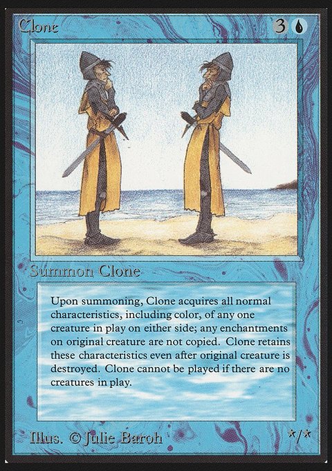 Clone, Limited Edition Beta #52, Magic: The Gathering card
