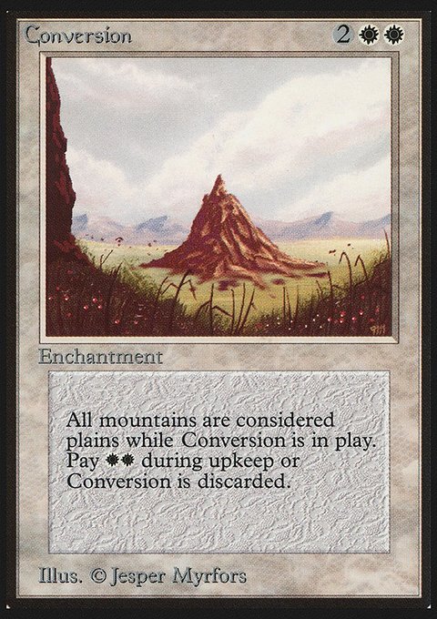 Conversion, Limited Edition Beta #16, Magic: The Gathering card