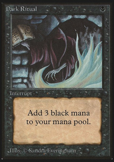 Dark Ritual, Limited Edition Beta #99, Magic: The Gathering card