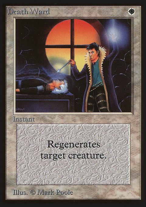 Death Ward, Limited Edition Beta #18, Magic: The Gathering card