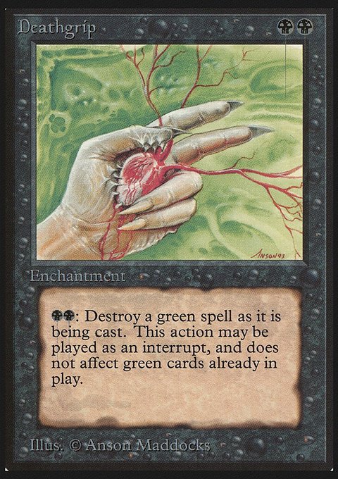 Deathgrip, Limited Edition Beta #101, Magic: The Gathering card