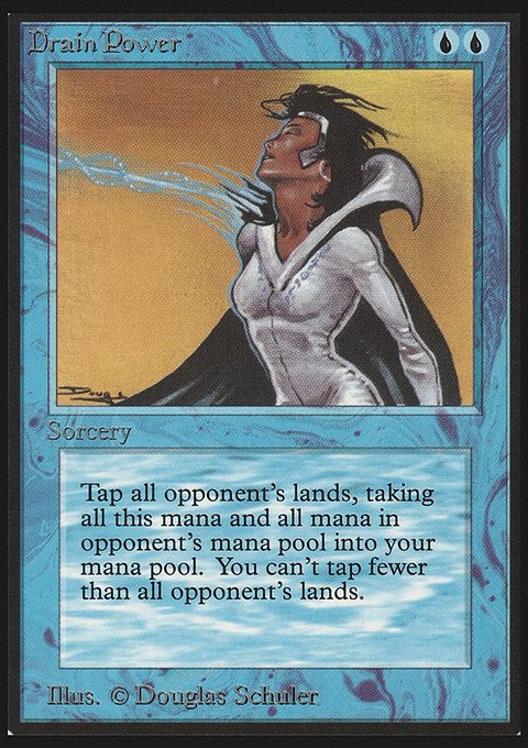 Drain Power, Limited Edition Beta #57, Magic: The Gathering card