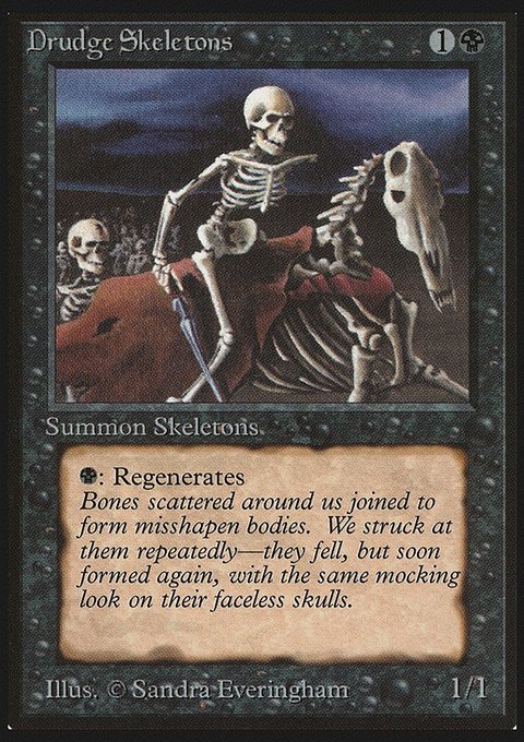 Drudge Skeletons, Limited Edition Beta #107, Magic: The Gathering card