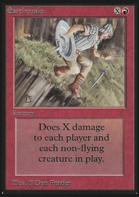 Earthquake, Limited Edition Beta #147, Magic: The Gathering card