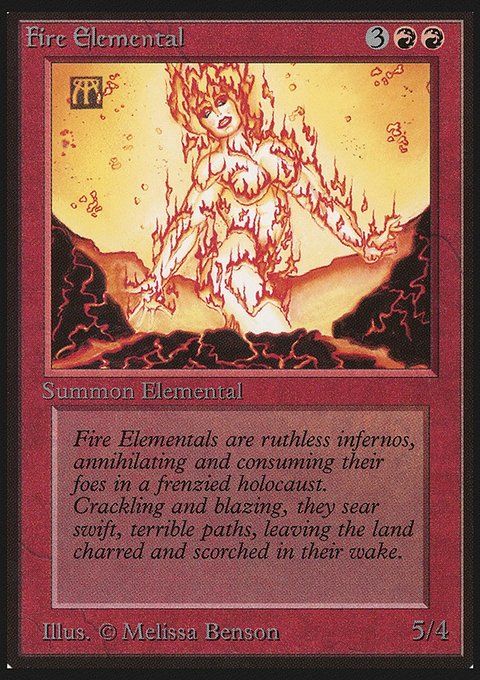Fire Elemental, Limited Edition Beta #149, Magic: The Gathering card