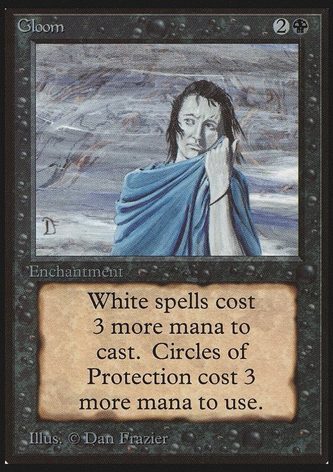 Gloom, Limited Edition Beta #111, Magic: The Gathering card