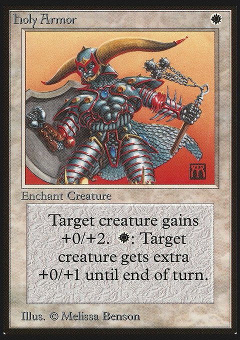 Holy Armor, Limited Edition Beta #24, Magic: The Gathering card