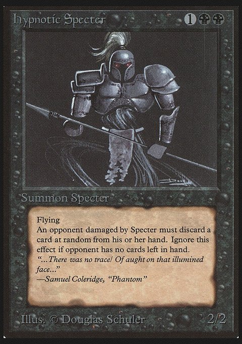 Hypnotic Specter, Limited Edition Beta #113, Magic: The Gathering card