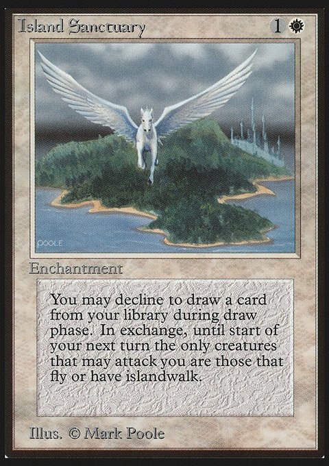 Island Sanctuary, Limited Edition Beta #26, Magic: The Gathering card