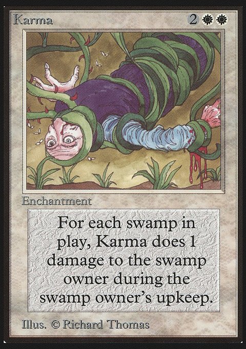 Karma, Limited Edition Beta #27, Magic: The Gathering card