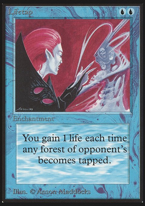 Lifetap, Limited Edition Beta #62, Magic: The Gathering card